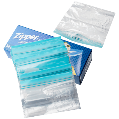 Pungi zip pentru uz casnic, 16 x 14 cm, 30 buc